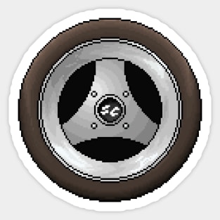 Pixelart 3 Spoke Wheel Sticker